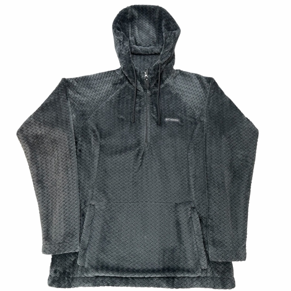 Columbia 1/4 Zip Hooded Fleece Pullover Size Medium Women's